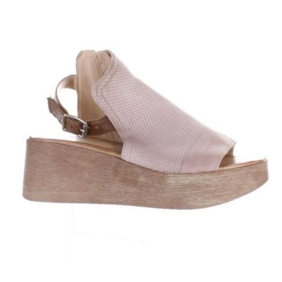 Miz Mooz Giselle Pearl Leather Ankle Strap Sandal Wedge Heels EUR 39 US 8.5 - 9 - Picture 8 of 10